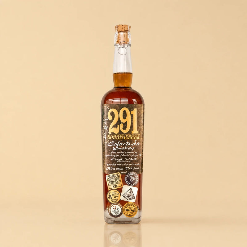 colorado whiskey barrel proof single barrel 291 colorado distillery image bottle