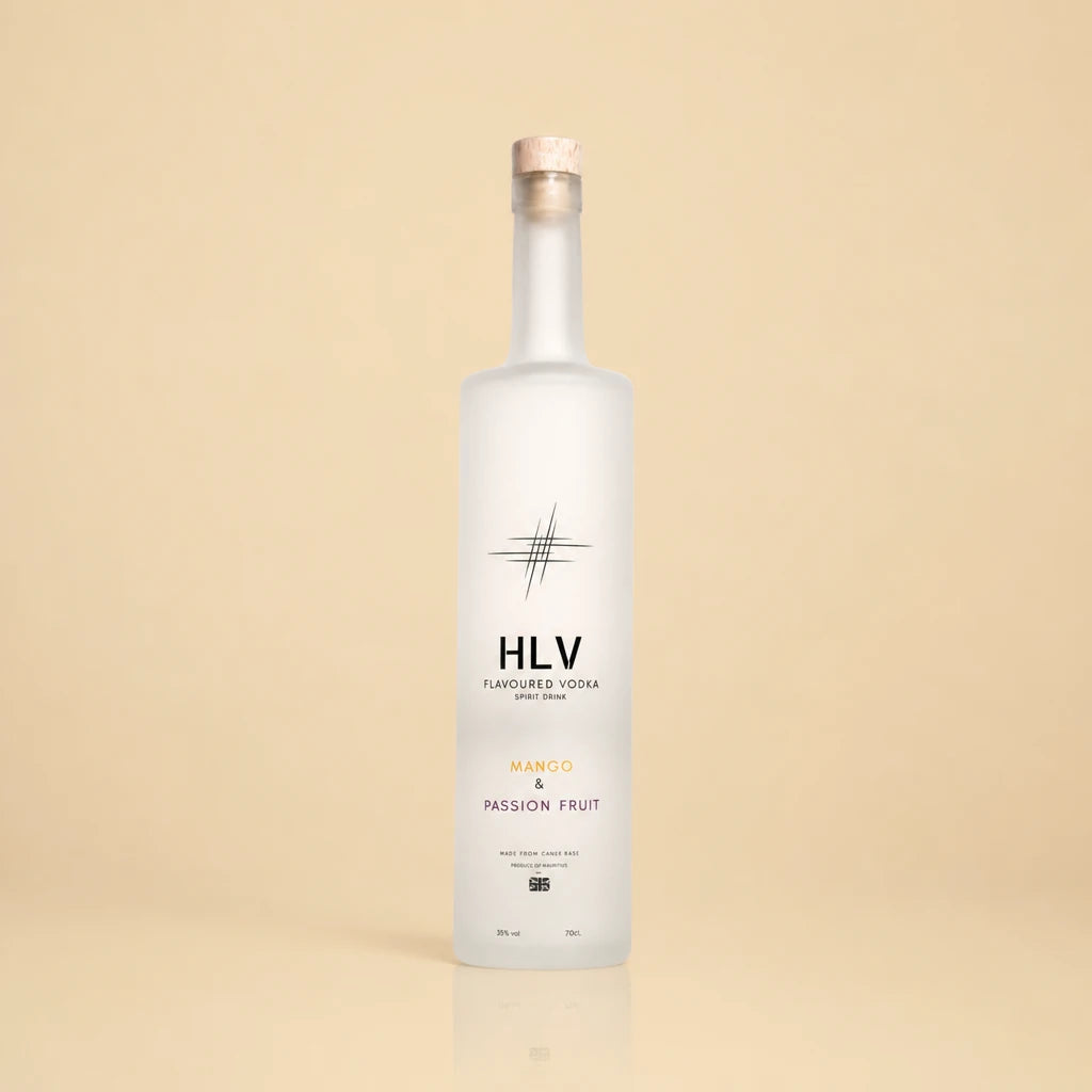 hlv mango & passion fruit flavoured vodka spirit drink hlv image bottle