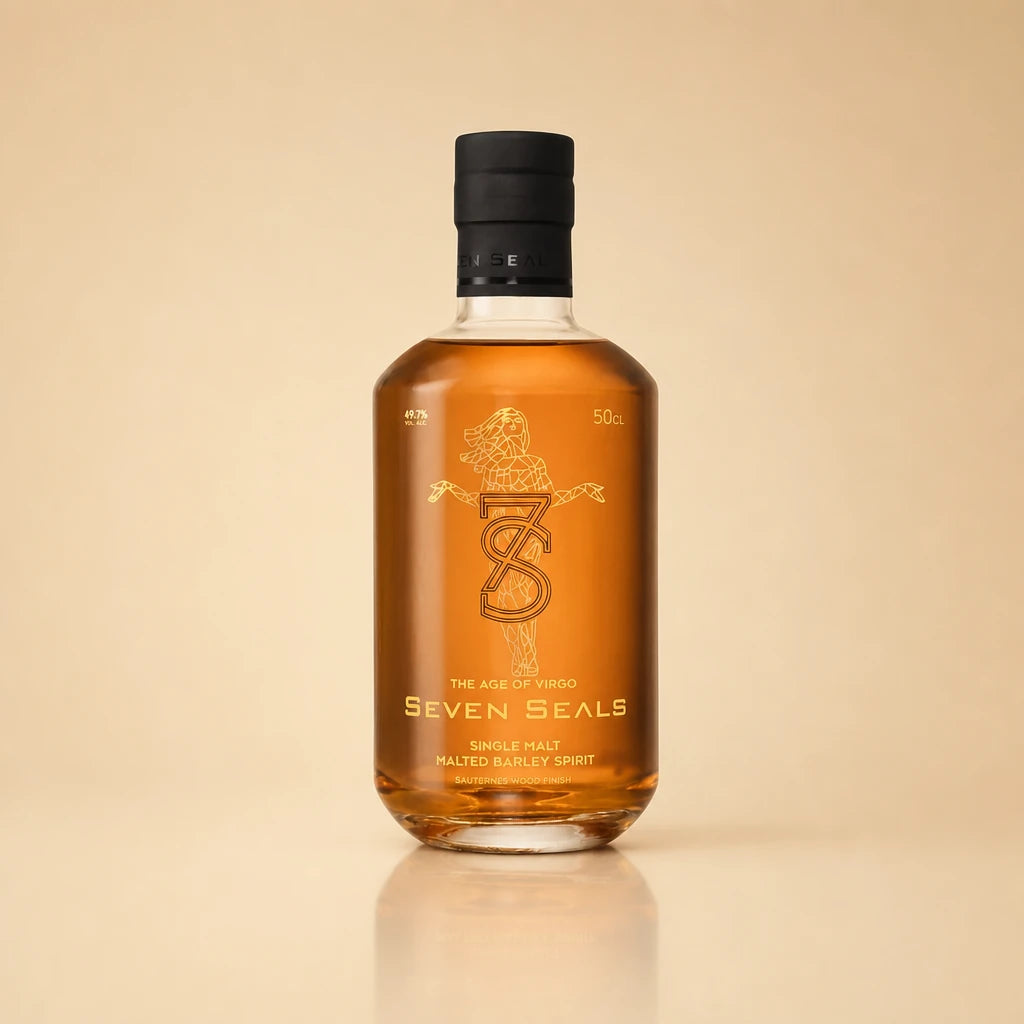 even seals the age of virgo single malt malted barley spirit seven seals image bottle